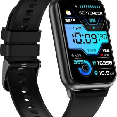 Health Fitness Tracker Smart Watch with 24/7 Heart Rate Blood Oxygen Blood Pressure Monitor Sleep Tracker 128 Exercise Modes Step Calorie Counter Pedometer IP68 Waterproof for Women Men Android iOS