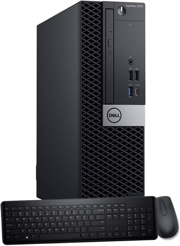 Dell OptiPlex 7070 SFF Desktop Computer PC, Intel 8 Core i7-9700 3.0GHz up to 4.70GHz,32GB DDR4 Ram New 1TB NVMe M.2 SSD,AX210 Built-in WiFi 6E,Windows 11 Pro, Wireless Keyboard & Mouse (Renewed)