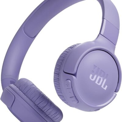 JBL Tune 520BT – Wireless On-Ear Headphones, Up to 57H Battery Life and Speed Charge, Lightweight, Comfortable and Foldable Design, Hands-Free Calls with Voice Aware (Purple)