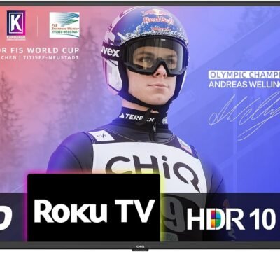 CHiQ ROKU TV L40G5NK, 40 Inch Smart TV, FHD, HDR10, Dolby Audio, Mobile Control, Voice Assistant, BBC, Disney+, 2.4&5G WiFi, USB 2.0, 2023